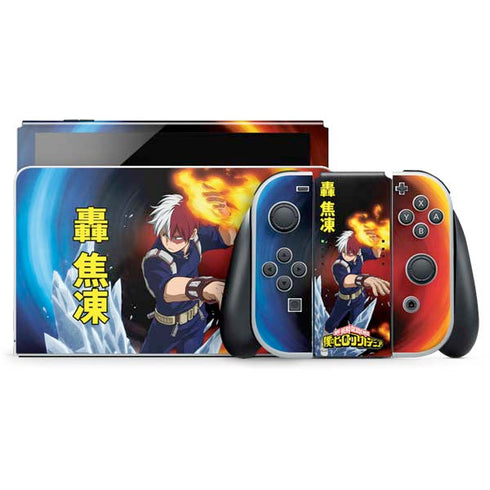 My Hero Academia Shoto Todoroki Season 4 Nintendo Switch OLED (2021) Skin